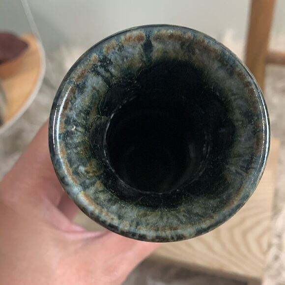 Handmade Pottery Drip Glaze Stonewear Vase - Picture 8 of 17